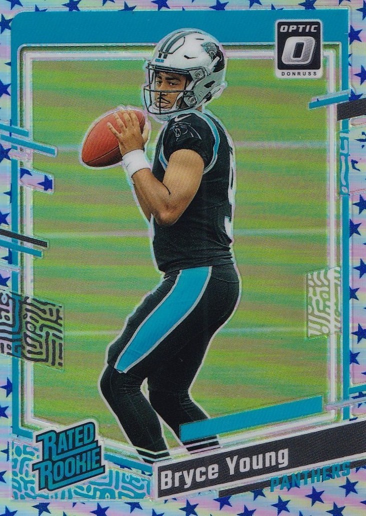 Bryce Young 2023 Panini Donruss Optic Rated Rookie Stars Prizm RC #213 Panthers