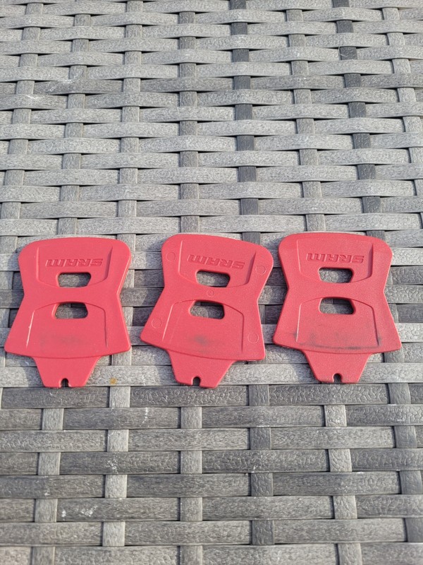 3x Sram Disc Brakes Transport Lock Pad Spacer  Red