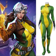 X-Men Rogue Jumpsuit Cosplay Anna Marie Rivals Suit Costume Halloween Adult Kids