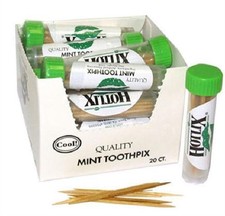 (10) Tubes of Flavored Toothpicks Mint Hotlix Approx. Hot Lix Toothpix