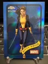 Kitty Pryde 2025 Topps Chrome Marvel Blue Refractor /299 #188