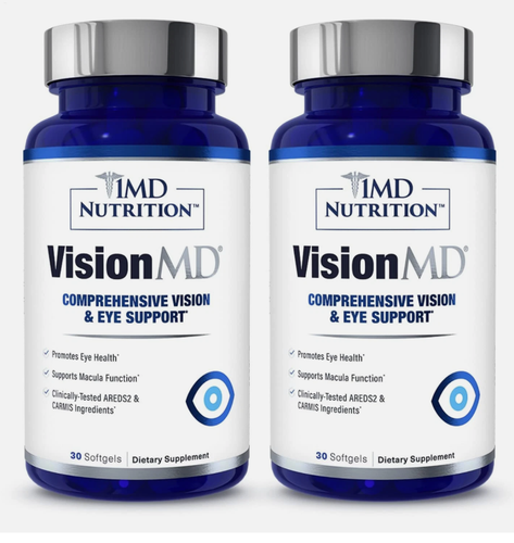 2Pcs 1MD Nutrition Vision MD Eye Vitamin CARMIS - Eye Supplement - 30 ...