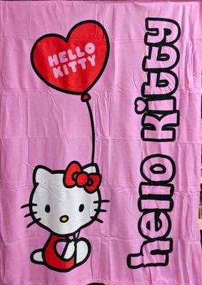 Fleecedecke HELLO KITTY Pink, 125x160 cm, **VERSAND GRATIS**