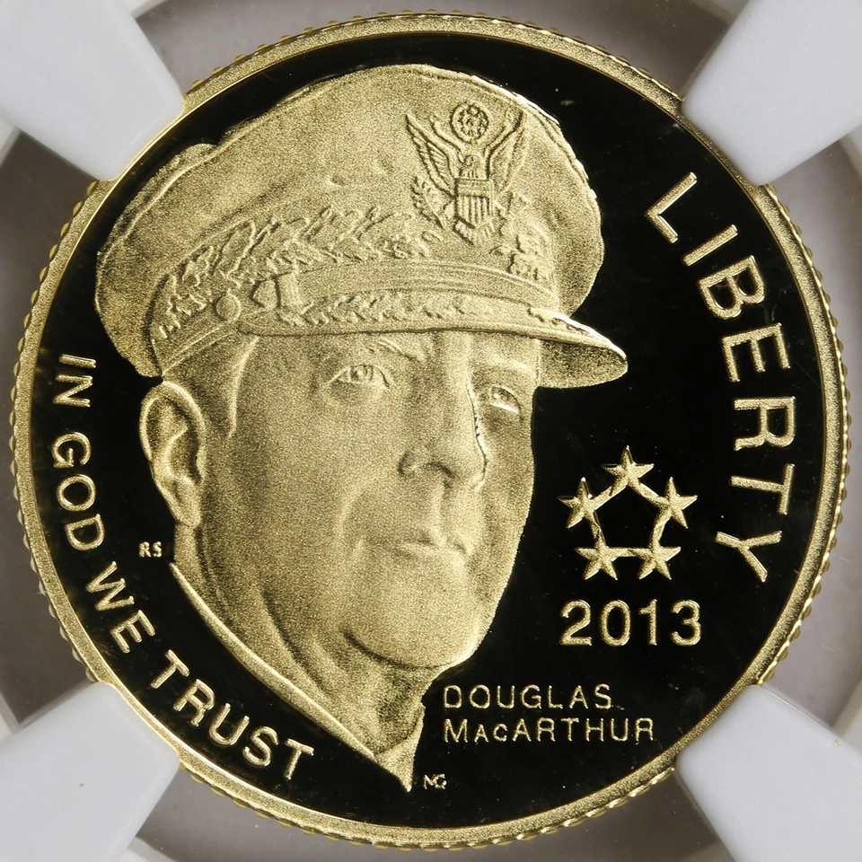 2013-W Gold $5 5-Star Generals MacArthur NGC PF70 Ultra Cameo - Image 3 of 4