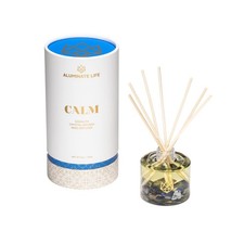 ALUMINATE LIFE Crystal Infused Reed Diffuser, 4 OZ, Calm, Made In USA
