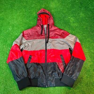 Zoo York Jacke Herren Medium durchgehender Reißverschluss gestreift...