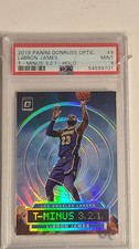 2019 Panini Donruss Optic #9 LeBron James T-Minus 3-2-1 Holo PSA 9 MINT Lakers
