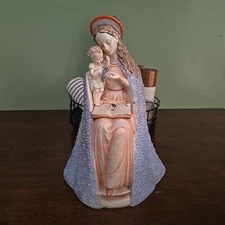 12 1/2" h Hummel Goebel #10/3 Flower Madonna Open Halo Full Bee Germany Figurine