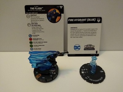 Heroclix The Flash 070 and Fire Hydrant s008 Wonder Woman 80th Anniversary