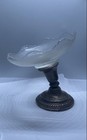Frank M Whiting Sterling Silver Weighted Pedestal Dish Compote Glass Bowl 6" — photo 4