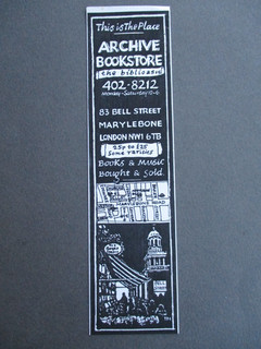 BOOKMARK Bookshop Archive Bookstore 83 Bell St Marylebone London Vintage