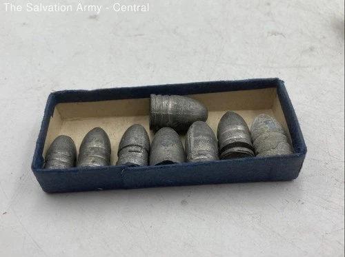 Civil War Seven Bullet Replicas In Box With Descriptive Literature