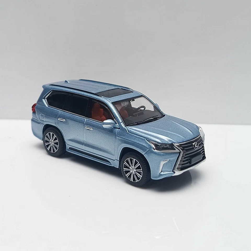 MASDI 1/64 比例 LEXUS LX570 SUV 蓝色压铸汽车模型玩具收藏礼物 — 第 2/4 张图片