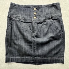 Express Dark Blue Denim Pencil Skirt Size 8 New With Tags