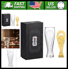 FIFA World Cup 2026 Pilsner Beer Glass & Trophy Bottle Opener Gift Set