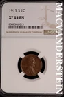 1915-S Lincoln Wheat Cent-NGC XF 45 Brown No Reserve #SLK929