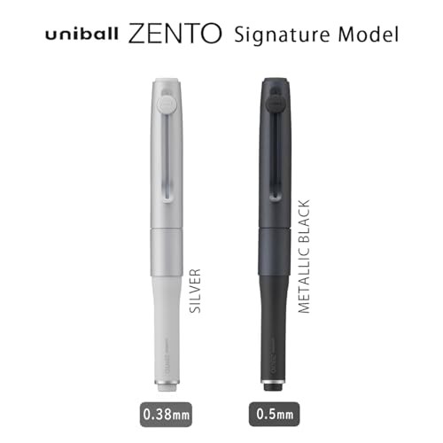 uniball ZENTO Signature Model 0.5mm [Metallic Black] NEW | eBay