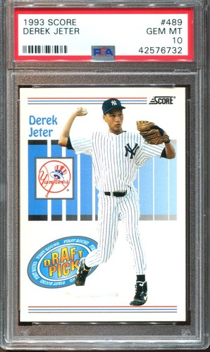 1993 Score Derek Jeter #489 RC Rookie PSA 10 