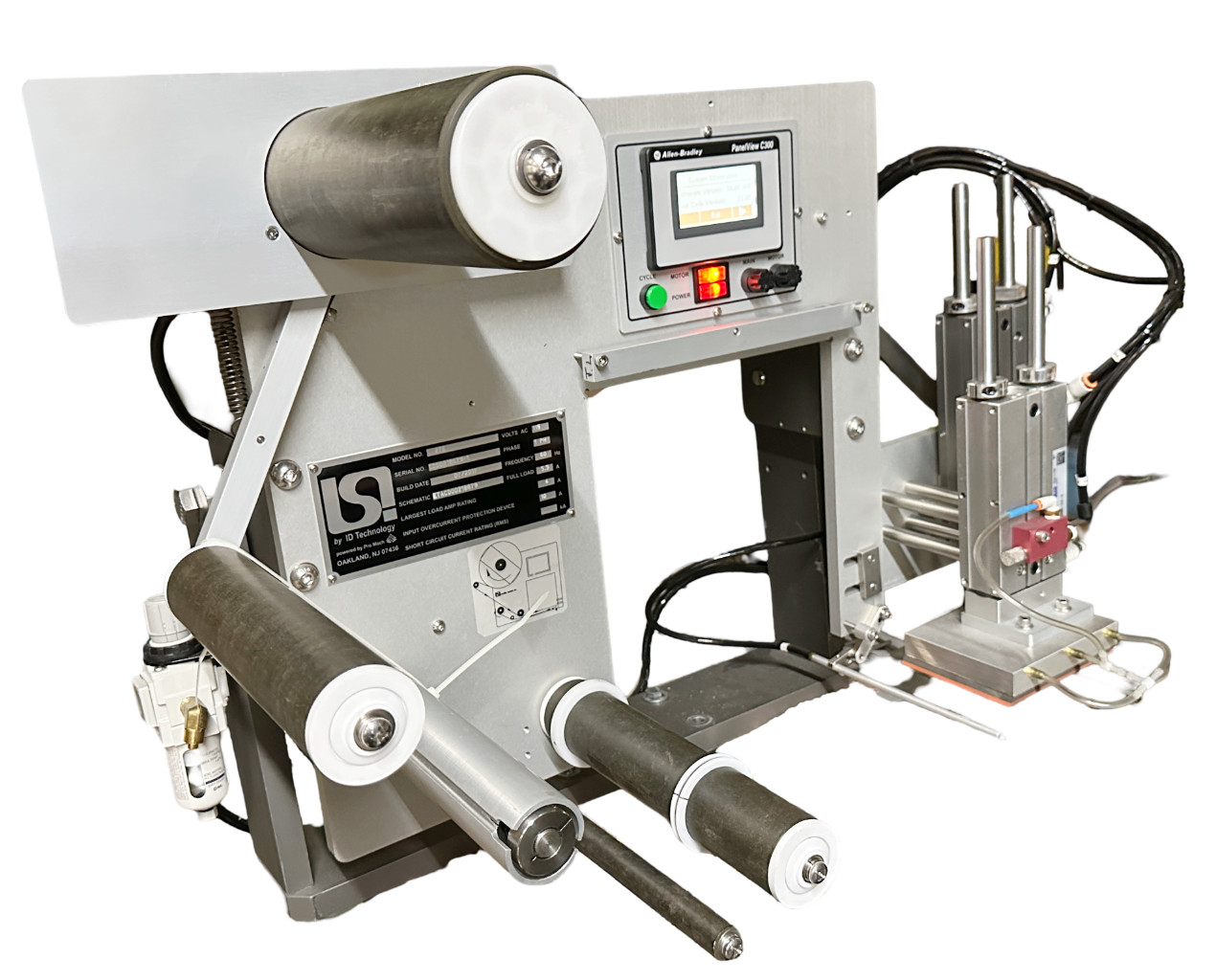 ID Technology 276 Label Applicator 115V 1-Phase w/ Allen-Bradley PanelView C300