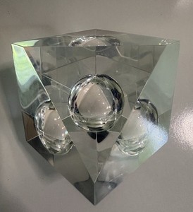 Steuben Galss サンキューブ ペーパーウエイト 置物 箱付 steuben box | eBay