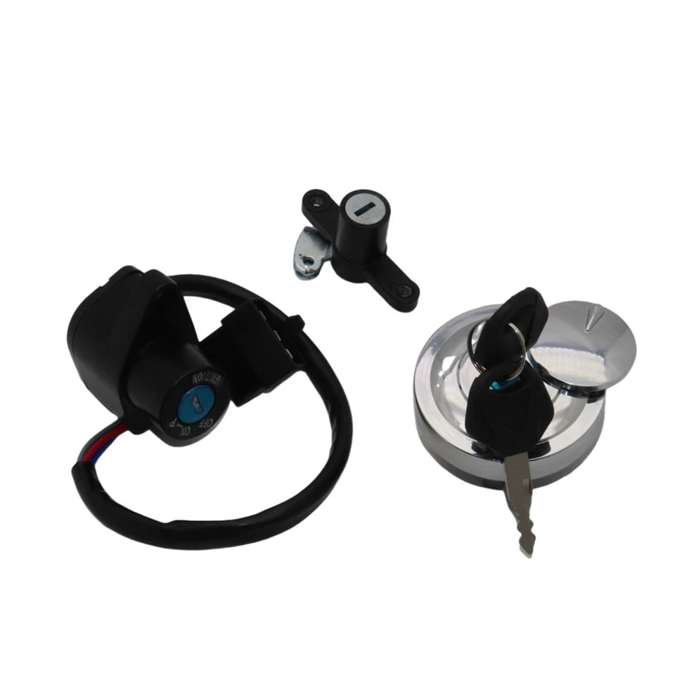 INTERRUPTOR DE ENCENDIDO TAPA TANQUE COJÍN BLOQUEO KIT AJUSTE KAWASAKI VULCAN 900 2006-2022 EE. UU. Foto 3 de 4