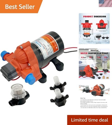 #ad 12V DC RV Diaphragm Pump 4.0 GPM Self Priming Water Pressure Solution $95.54