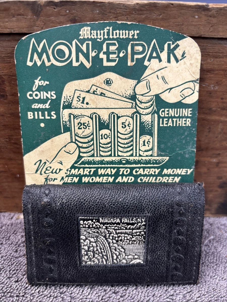 Leather Original 1930s Decade Vintage Wallets & Coin Purses for
