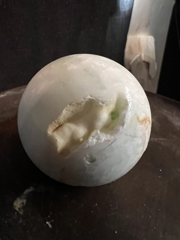 2" Caribbean Calcite Sphere  Druzy Calmness Sleep #122