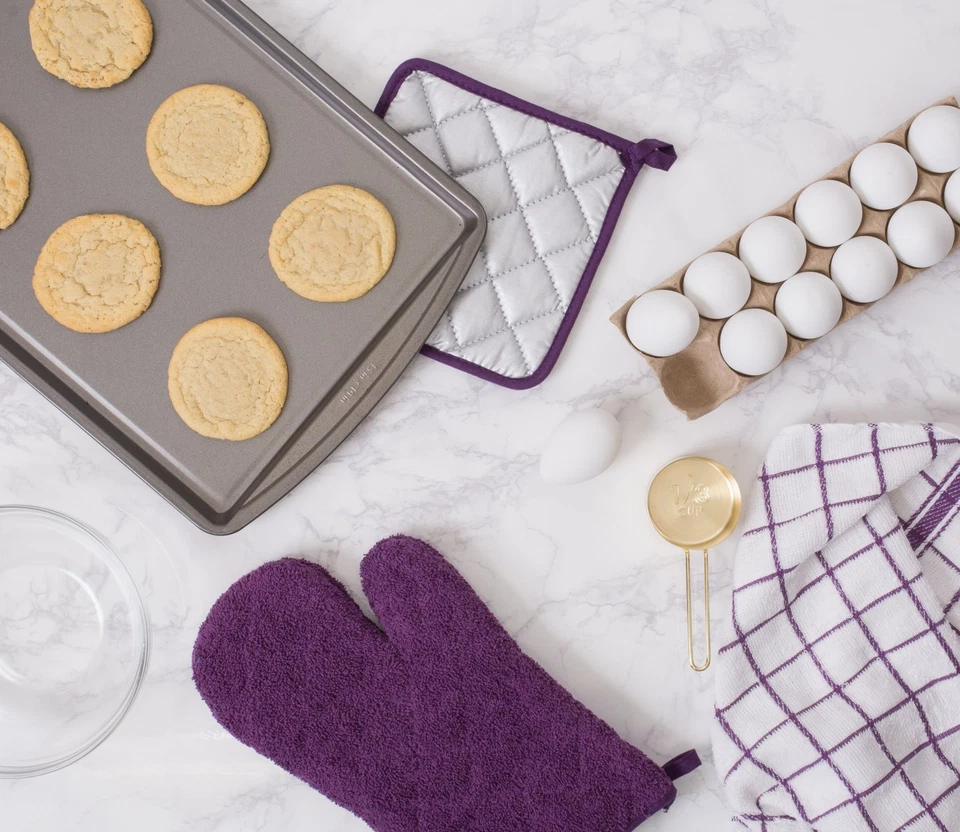 Hágalo usted mismo Colección Básica Terry Acolchado 100% Algodón, Bache, Berenjena, 3 Piezas Foto 3 de 4