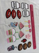 Assorted Embroidered Iron On Patches New 20 Total