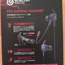 ELECOM HSAD-GM30MBK FPS Gaming Headset with Flexible Microphone Black