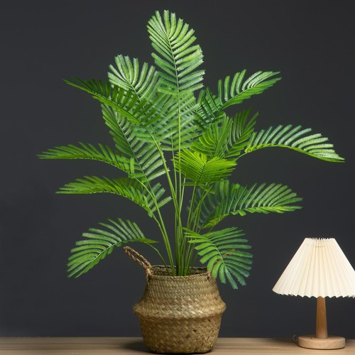 Large Artificial Palm Leaf 18 Forks Monstera Faux Plant for Home Garden Decor - Picture 6 of 25
