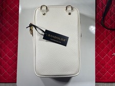 BANDOLIER LARGE EXPANDED IVORY/GOLD POUCH Expanded Smartphone/ Phone Pouch