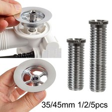 1/2/5 35mm/45mm Kitchen Sink Basket Strainer Waste Threaded Screw Connector.