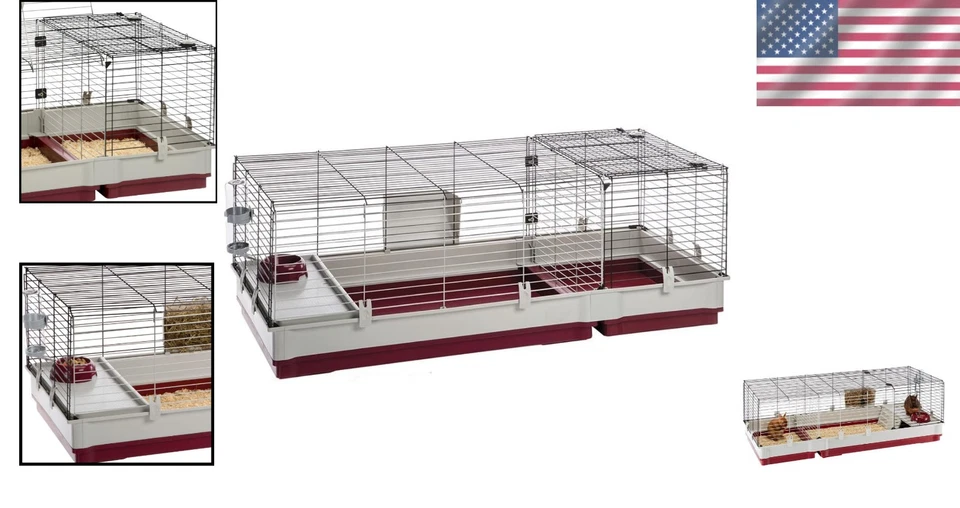 Rabbit Cage Starter Kit - Extra-Large with Wire Extension & Accessories - Image 2 of 4