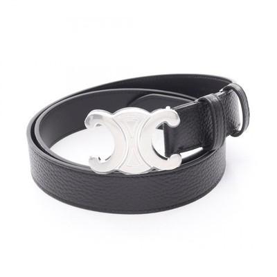 CELINE Triomphe Large 30mm belt 45BIE3AUY38SI90 leather  display picture 3