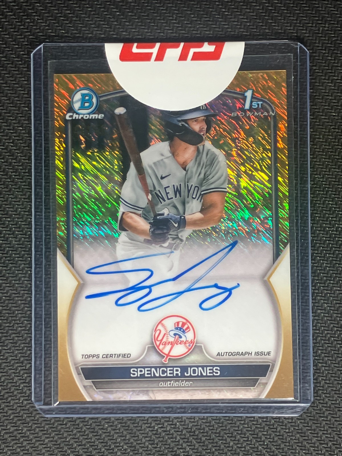 2023 Bowman Chrome Spencer Jones 1st Auto RC #CPA-SJ Gold Shimmer /50 🔥