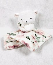 Gerber Modern Moments Lamb Lovey Baby Flowers Security Blanket 12  