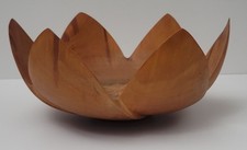 Artist Signed Scott Hare Norfolk Pine Carved Wood Bowl