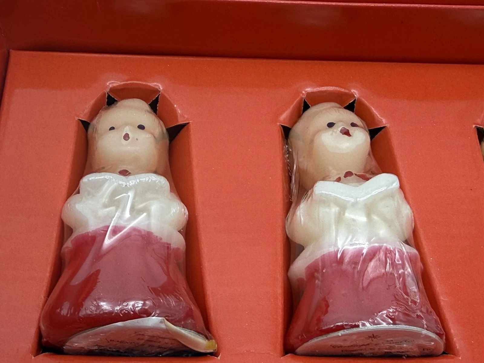 Vintage Shiny Brite Christopher Radko Lot of 2 Boxes Christmas Caroler Candles - product detail image 14