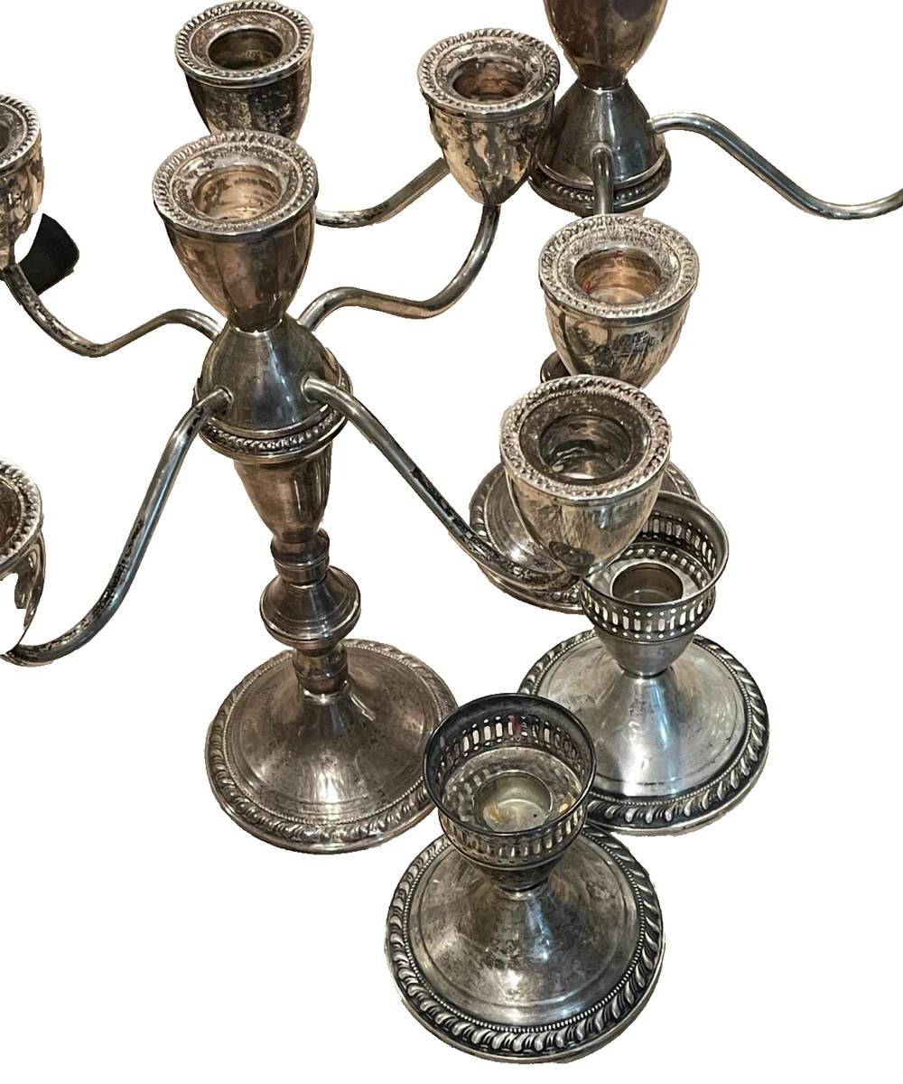 Duchin Creation In Antique Us Sterling Silver Candlesticks