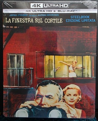 Rear Window 4K Steelbook-EU IMPORT-Brand NEW (Sealed)- Free Box SHIPPING