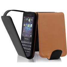 Custodia per Blackberry Q5 custodia protettiva flip case cover cellulare ecopelle