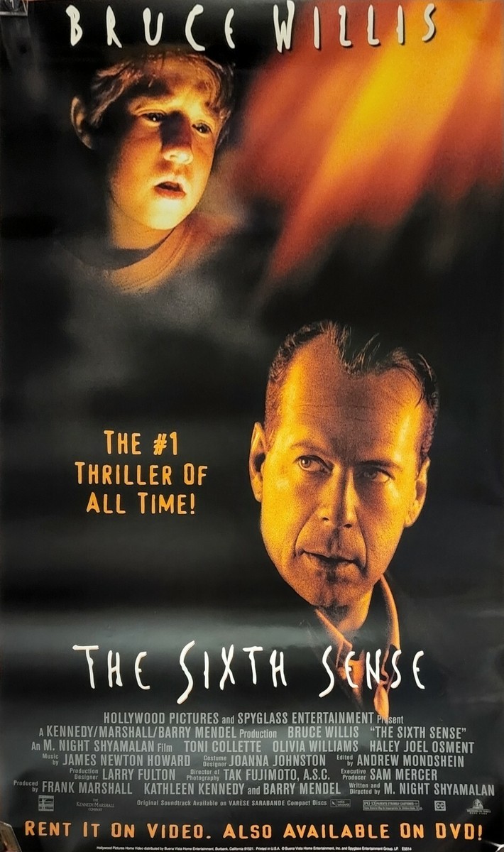 The Sixth Sense-27x40 SINGLE SIDED ORIGINAL/VHS MOVIE POSTER