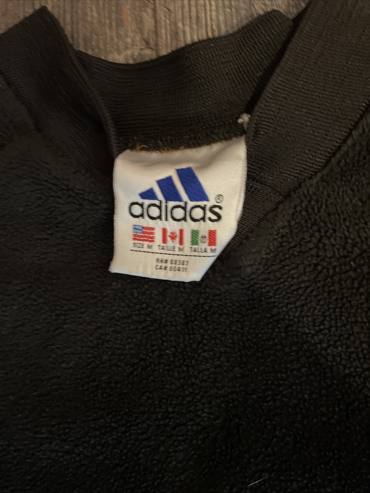 Adidas Pullover Black Size Medium - image 2