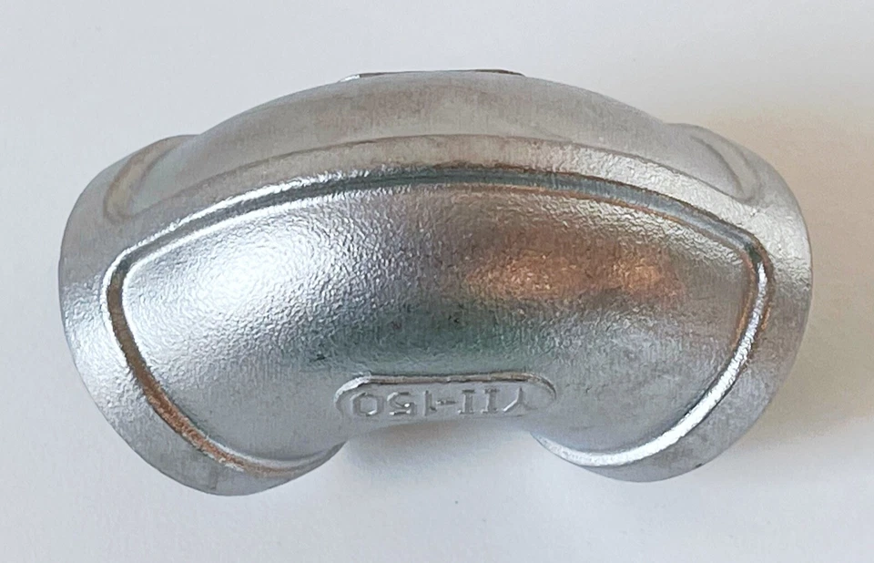 (11) 90° Elbow 3/4" NPT Female Threaded MB 304 Stainless Steel Cast Pipe 150# - Image 3 of 4