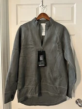 New US Army Polartec Fleece Cold Weather Shirt Jacket Grey Long Regular