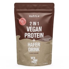 DIY Haferdrink + Protein Pulver - glutenfrei vegan - Eiweiß Shake Schoko Vanille