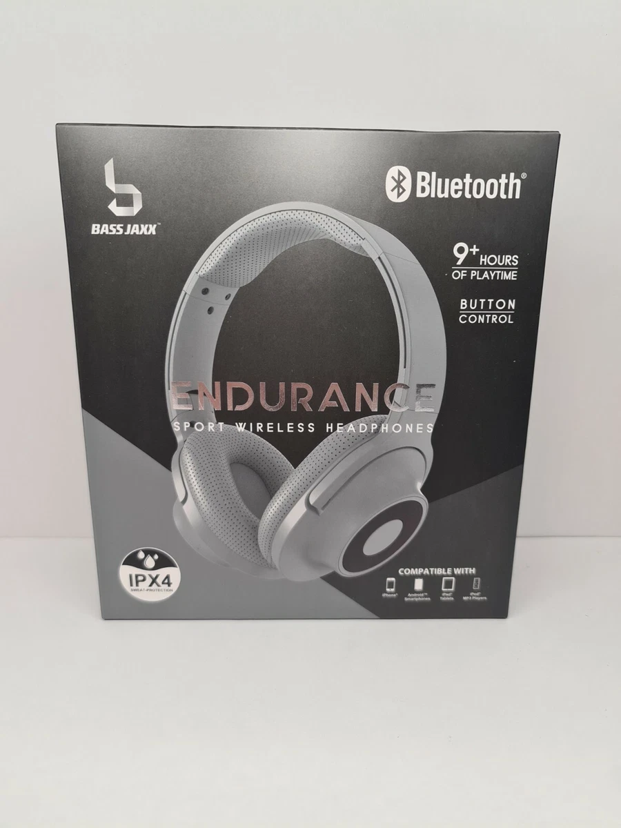 Bluetooth headphones button controls 9hour run time mic bass
