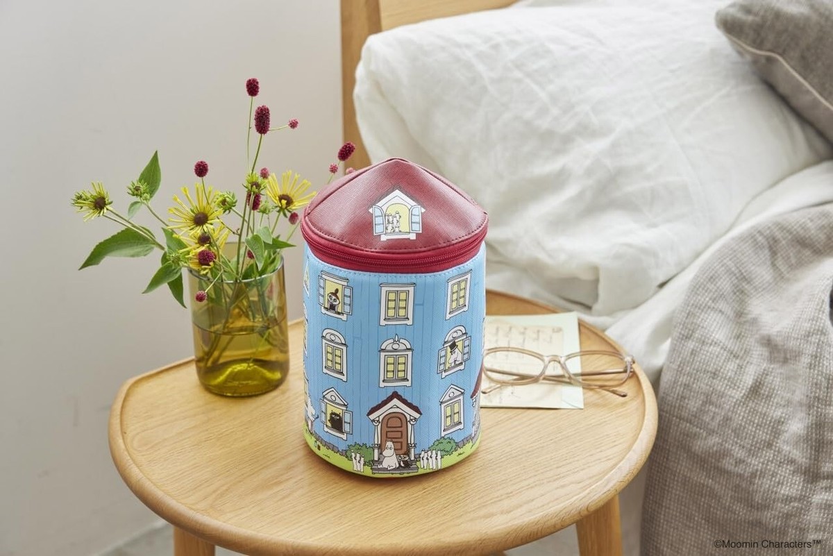MOOMIN Moomin House Multipurpose Storage Pouch BOOK with Removable